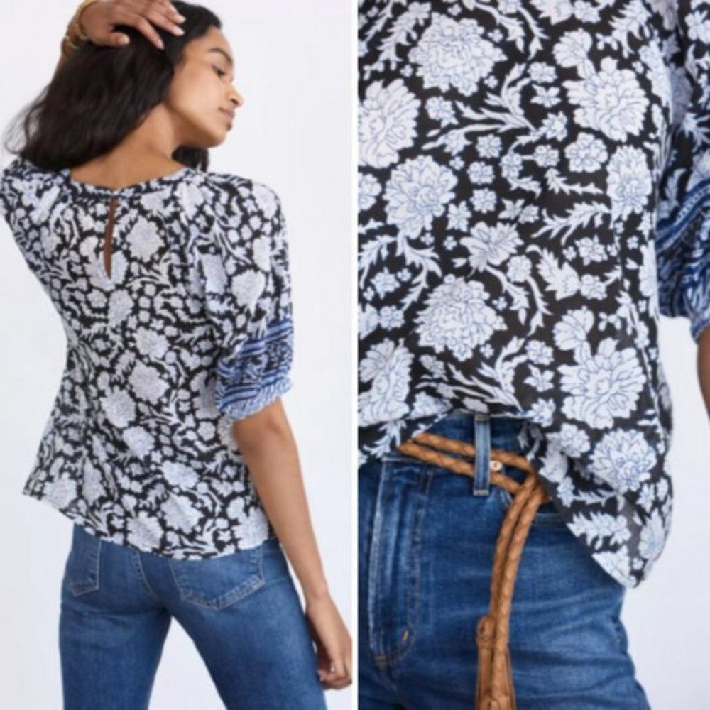 NWT Anthropologie Becca Puff-Sleeved Blouse | XS - Picture 2 of 7
